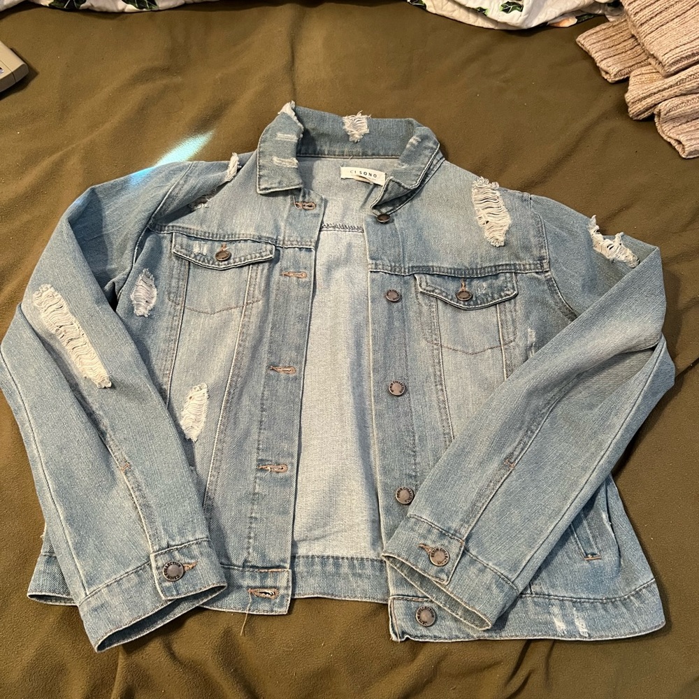 Distressed Jean Jacket